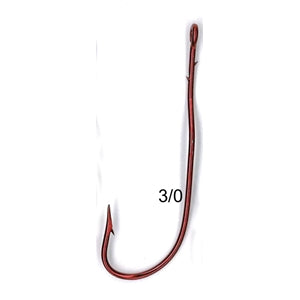 Tru Turn Worm 063 Red Baitholder Long Shank Fishing Hooks Standard Pack