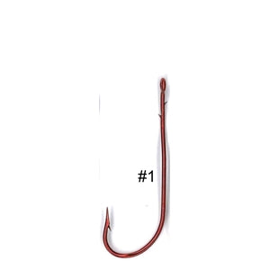 Tru Turn Worm 063 Red Baitholder Long Shank Fishing Hooks Standard Pack