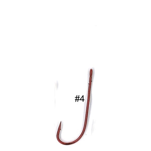 Tru Turn Worm 063 Red Baitholder Long Shank Fishing Hooks Standard Pack