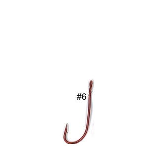 Tru Turn Worm 063 Red Baitholder Long Shank Fishing Hooks Standard Pack