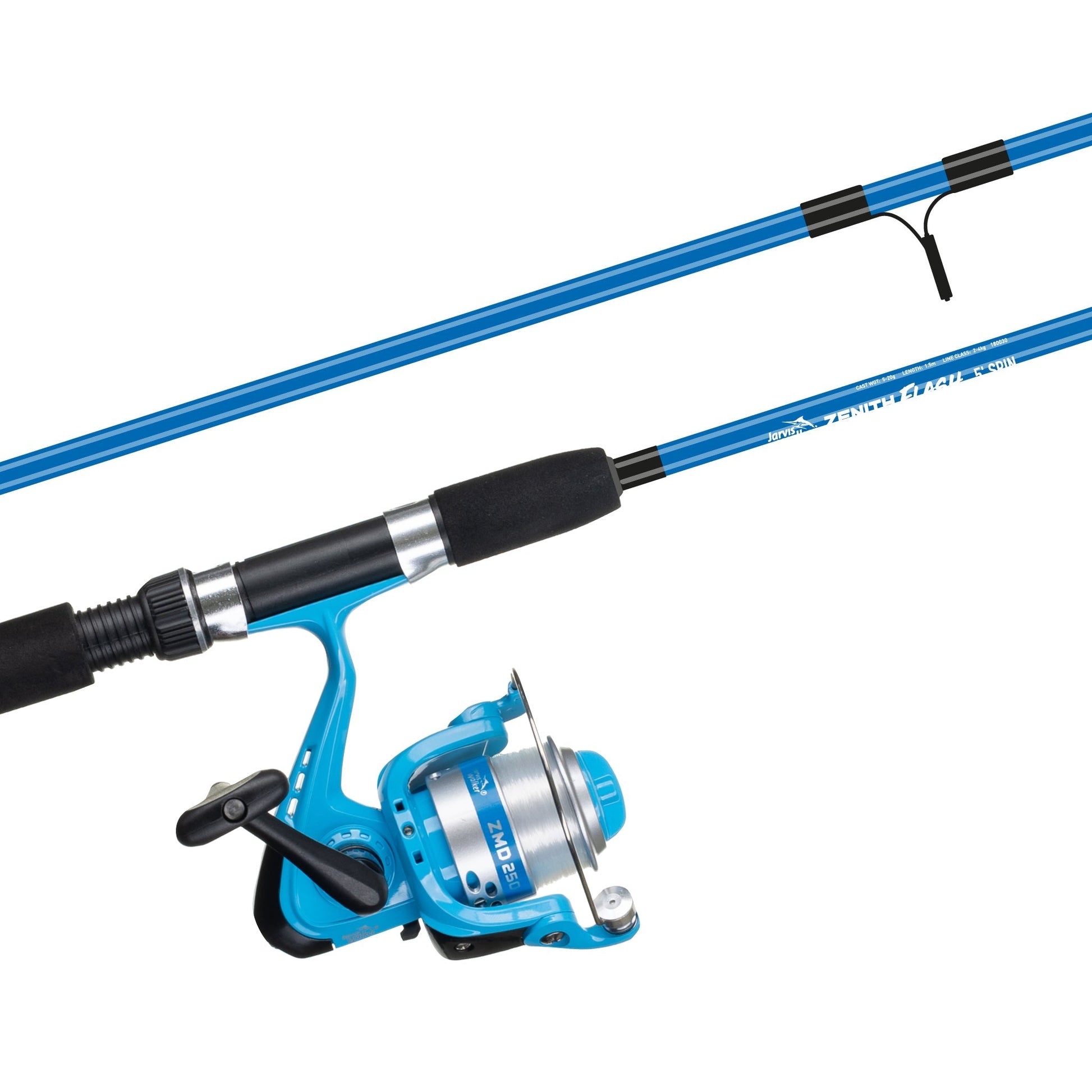 Jarvis Walker Zenith 5' Flash Kids Fishing Combo Blue