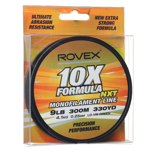 Rovex 10X Formula NXT Mono Fishing Line 300M Green