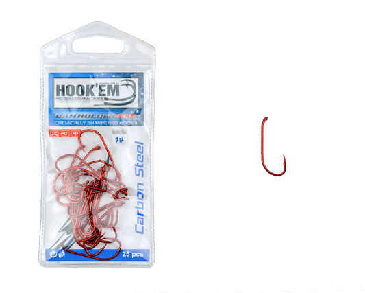 Hook'Em Fishing Baitholder Red Fishing Hooks