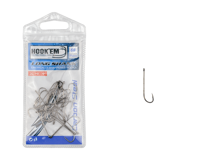 Hook'Em Long Shank Hook Pack