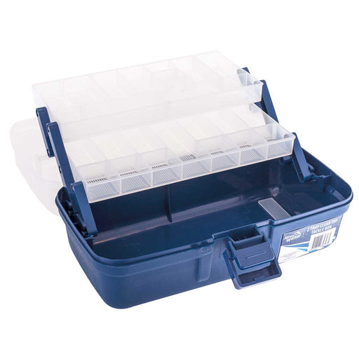 Jarvis Walker 2 Tray Clear Top Fishing Tackle Box