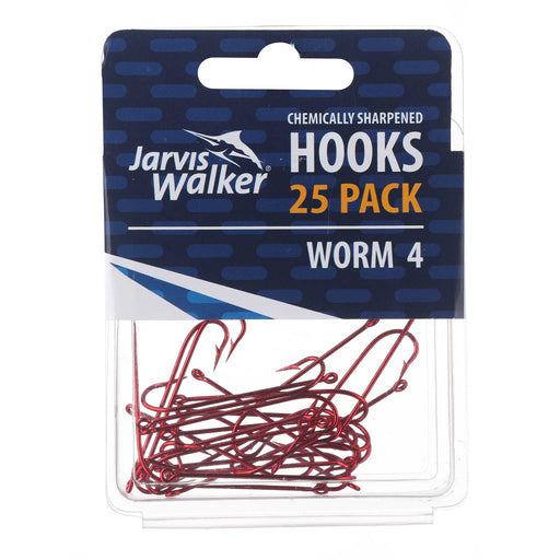 Jarvis Walker Long Shank Worm Hooks 25 pack