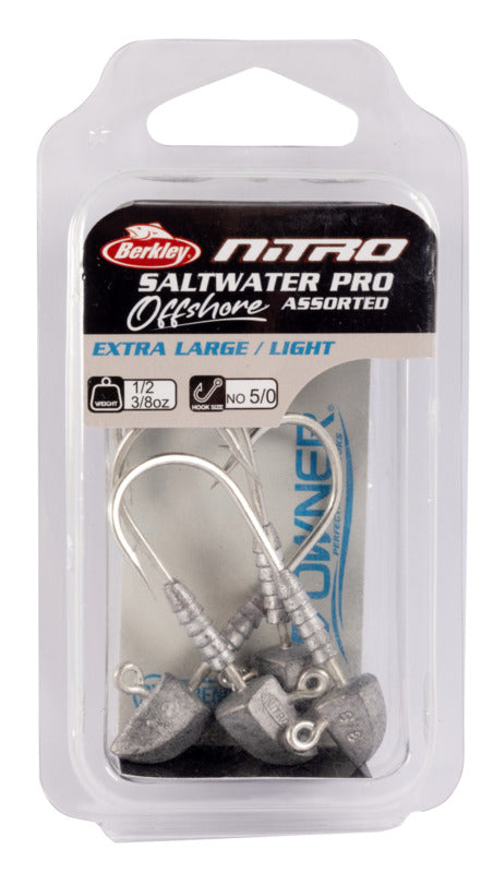 Berkley Nitro Saltwater Pro Offshore Jig Heads Assortment Packs - New 2023 Packaging