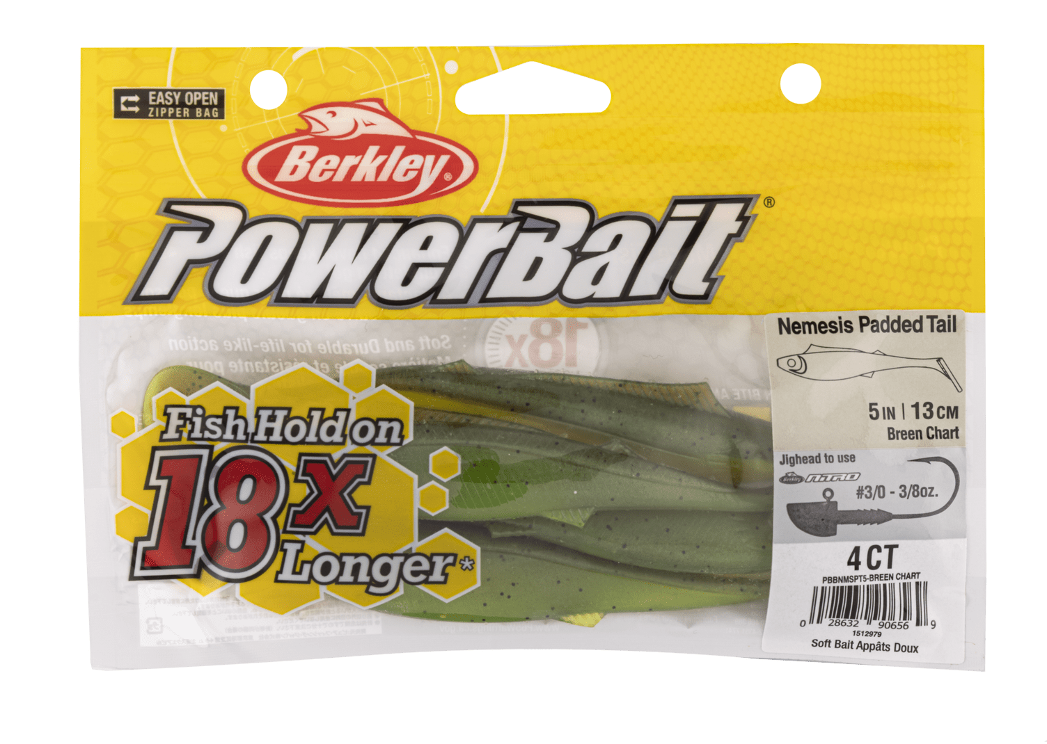 Berkley PowerBait Nemesis Paddle Tail 3" Soft Plastic Fishing Lure