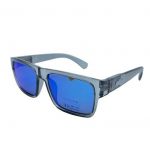 INSALT Recycled Eyewear Eziview Polarised UV Sunglasses - Grey Frame/Black Lens