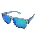 INSALT Recycled Eyewear Eziview Polarised UV Sunglasses - Grey Frame/Green Lens