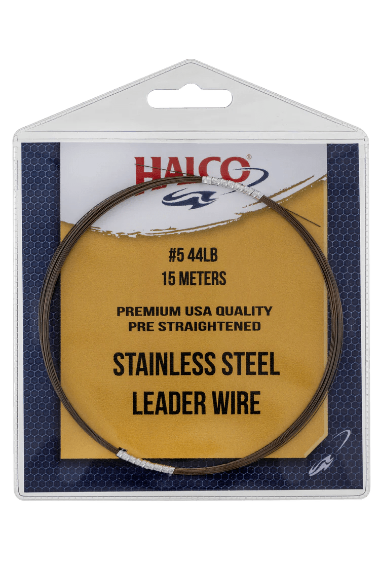 Halco Pre Straightened #5 Stainless Steel Leader Wire 44lb 15m