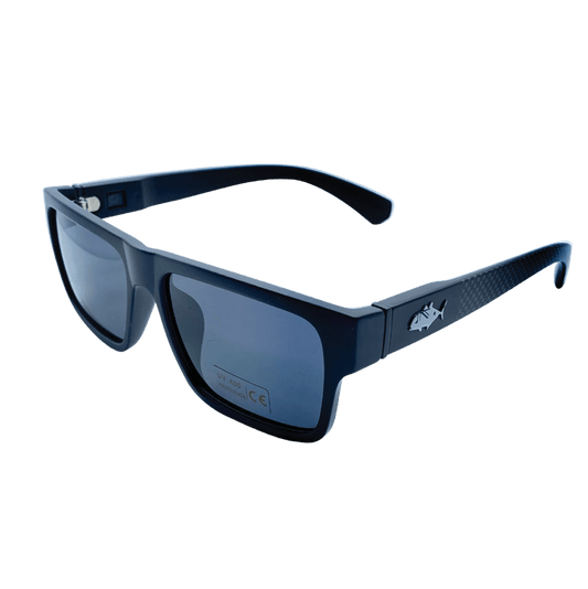 INSALT Recycled Eyewear Eziview Polarised UV Sunglasses - Black Frame/Black Lens