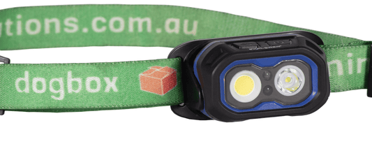 Dogbox XL Duet Rechargeable Head Lamp & Sensor Switch