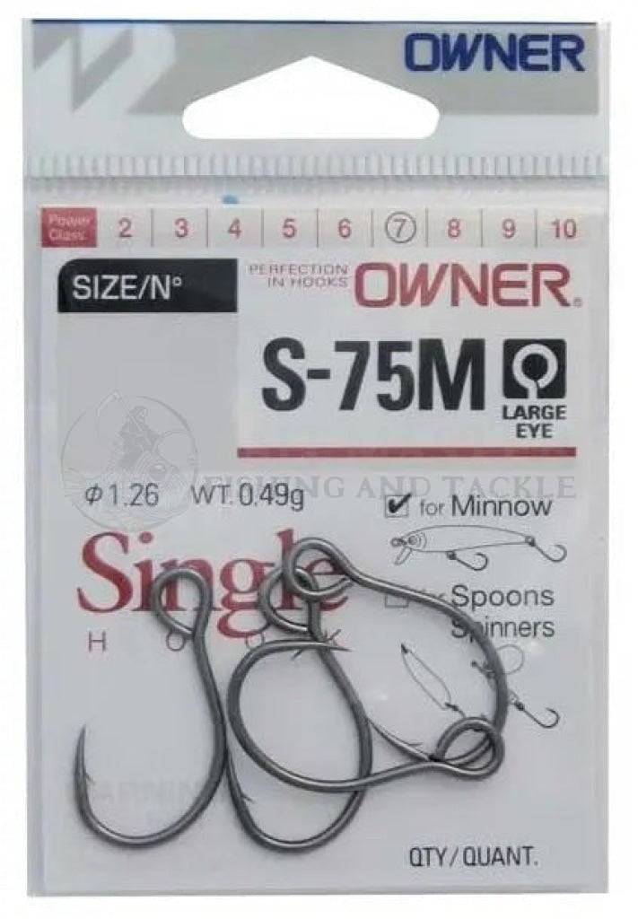 Owner S-75M Single Lure Fishing Hooks - 1 Pack - Choose Your Size — Bait  Master Fishing and Tackle