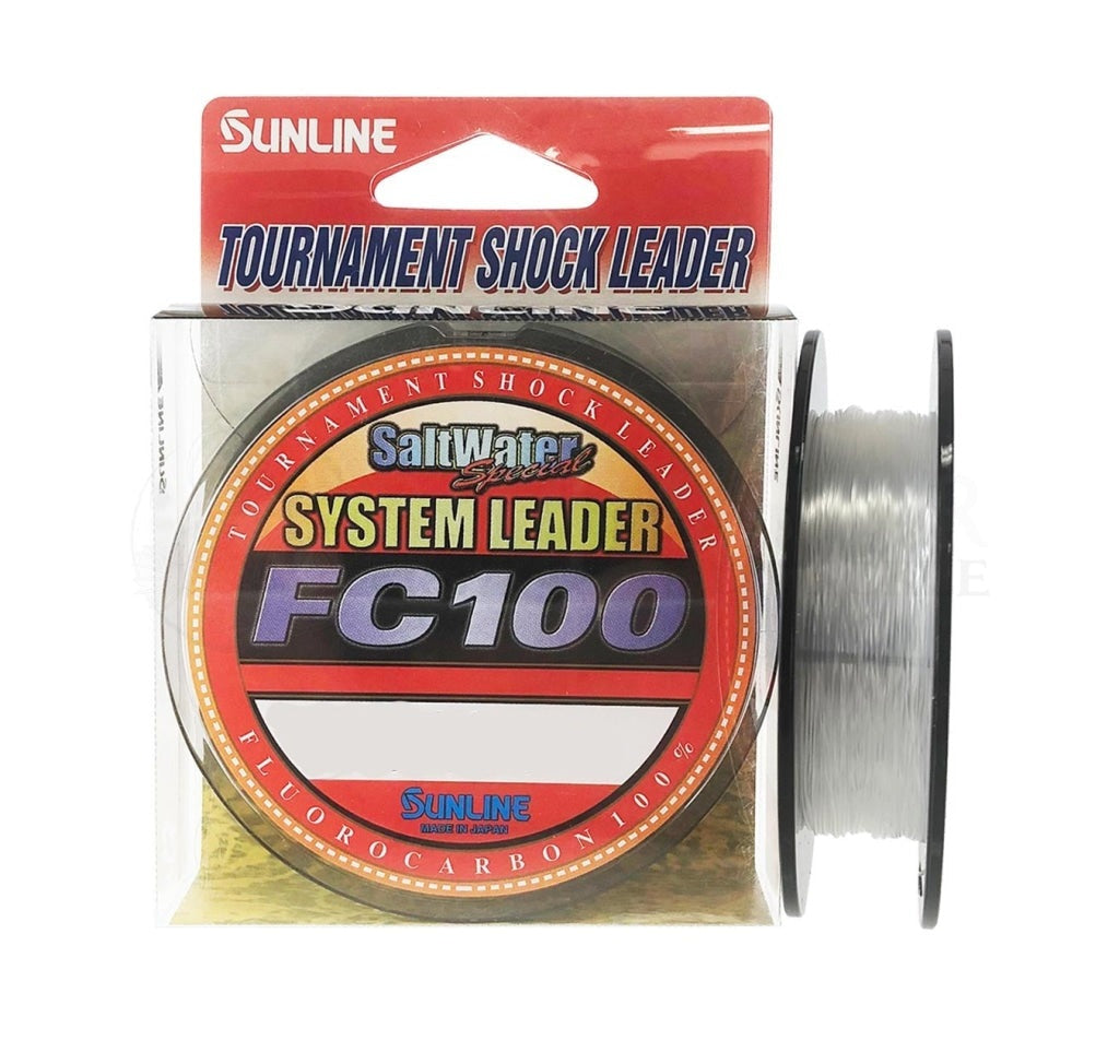 Sunline FC100 100lb System Fluorocarbon Leader 100m